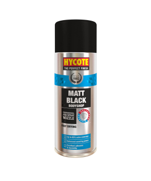 Hycote Bodyshop Matt Black Spray Paint 400ml