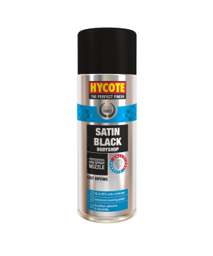 Hycote Bodyshop Satin Black Spray Paint 400ml
