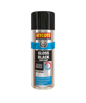 Hycote Bodyshop Gloss Black Spray Paint 400ml