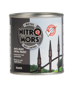 Nitromors Anti-Rust Smooth Metal Paint Black 250ml