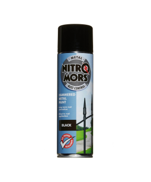 Nitromors Anti-Rust Hammered Metal Paint Black 500ml