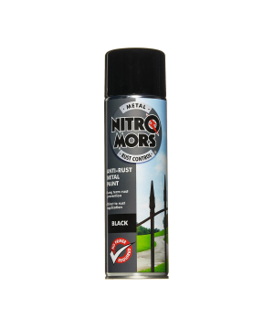 Nitromors Anti-Rust Smooth Metal Paint Black 500ml