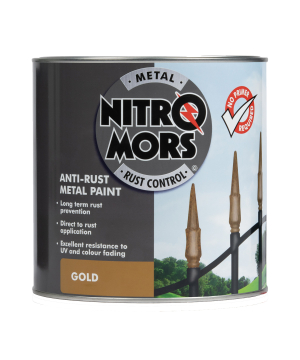 Nitromors Anti-Rust Smooth Metal Paint Gold 2.5L
