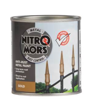 Nitromors Anti-Rust Smooth Metal Paint Gold 250ml