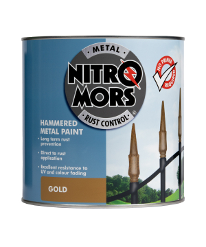 Nitromors Anti-Rust Hammered Metal Paint Gold 2.5L
