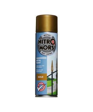 Nitromors Anti-Rust Hammered Metal Paint Gold 500ml