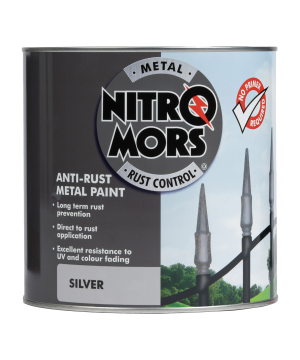 Nitromors Anti-Rust Smooth Metal Paint Silver 2.5L