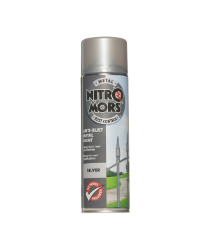 Nitromors Anti-Rust Smooth Metal Paint Silver 500ml