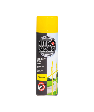 Nitromors Anti-Rust Smooth Metal Paint Yellow 500ml