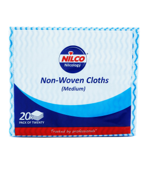 Nilco Non-Woven Cloths Medium Blue - 20 Pack