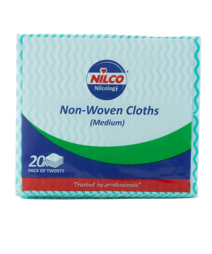 Nilco Non-Woven Cloths Medium Green - 20 Pack