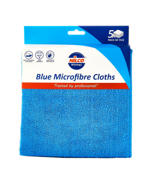 Nilco Microfibre Cloths Blue - 5 Pack
