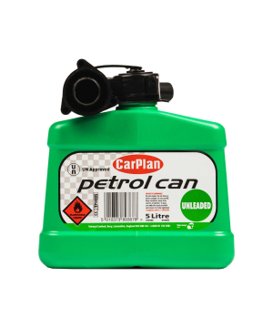 CarPlan Tetracan Unleaded Petrol Fuel Can Green 5L