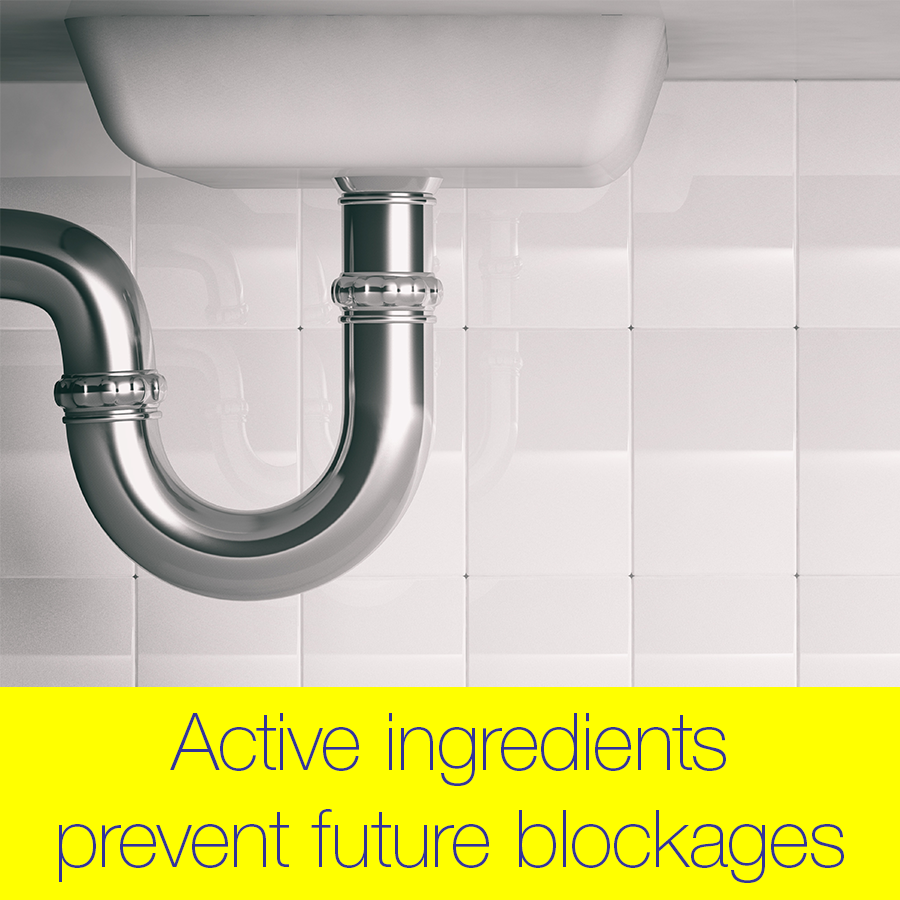 Active ingredients prevent future blockages