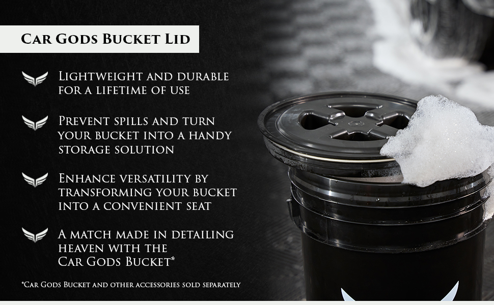 Introducing the ideal companion for your Car Gods Bucket: the Bucket Dolly. Exclusively designed for Car Gods our Bucket Dolly is the perfect accessory to mobilise your Car Gods Bucket. The adjustable locking screws hold your bucket in place securely to minimise liquid spillages, and the rolling wheels make detailing more convenient, meaning you’ll never have to carry heavy buckets of water and shampoo again. Elevate your car care experience with Car Gods.