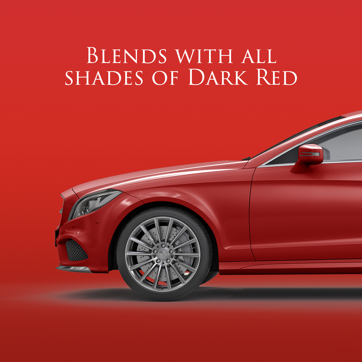 Blends with all shades of dark red