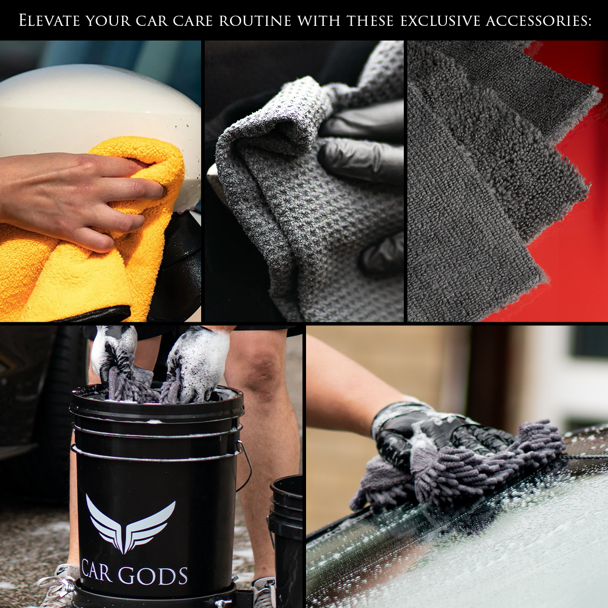 Elevate your car care with exclusive Car Gods accessories.