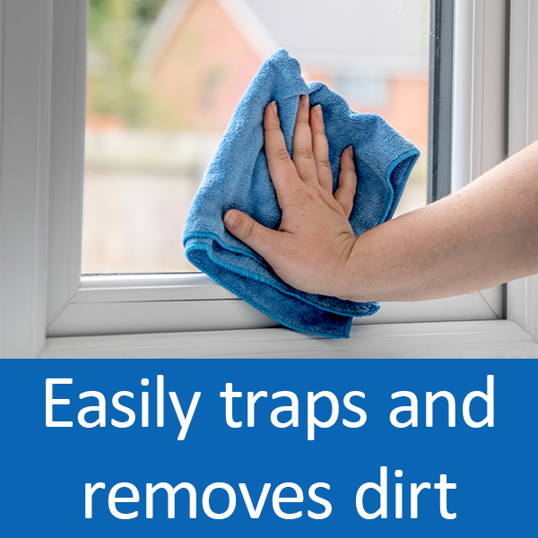 Easily traps and removes dirt