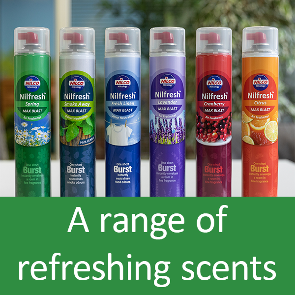 A range of refreshing scents