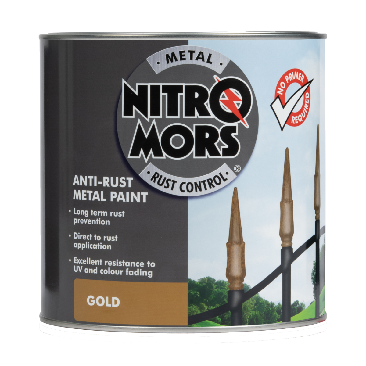 NGB025_Nitromors_Brushable_Smooth_Metal_Paint_Gold_-_2.5L_Front