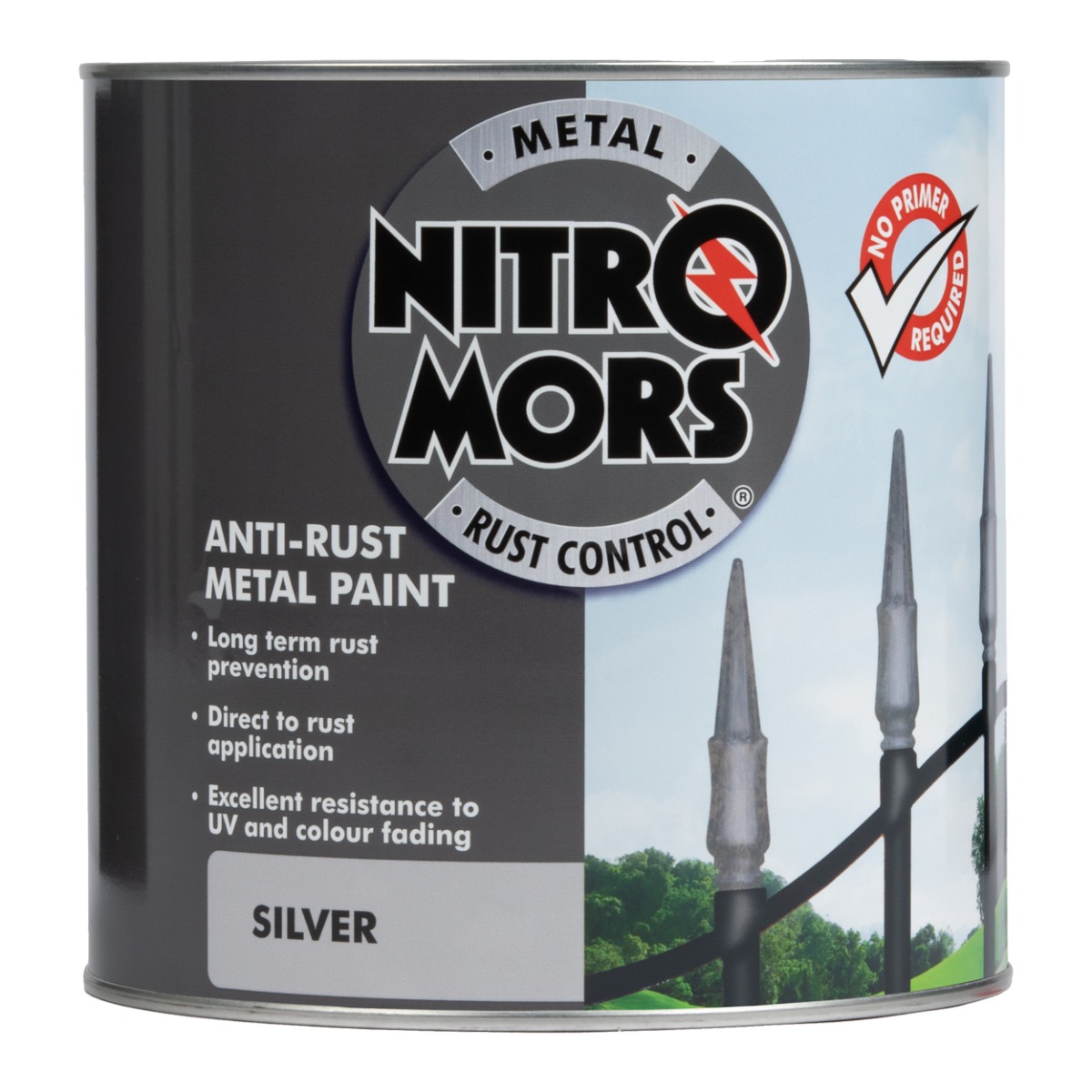 NSB025_-_Nitromors_Brushable_Smooth_Metal_Paint_Silver_-_2.5L_Front_1