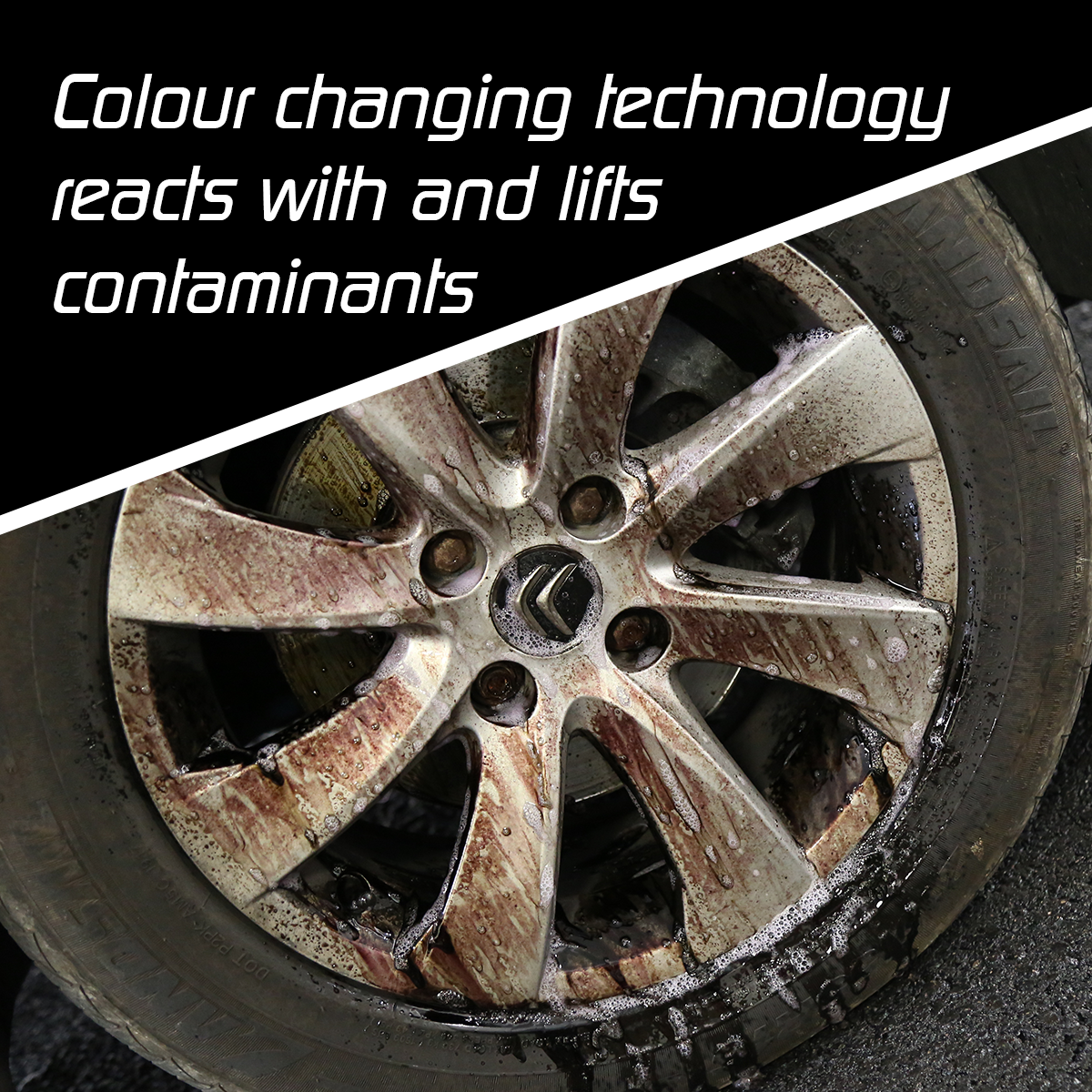 Colour changing technology reacts with and lifts contaminants