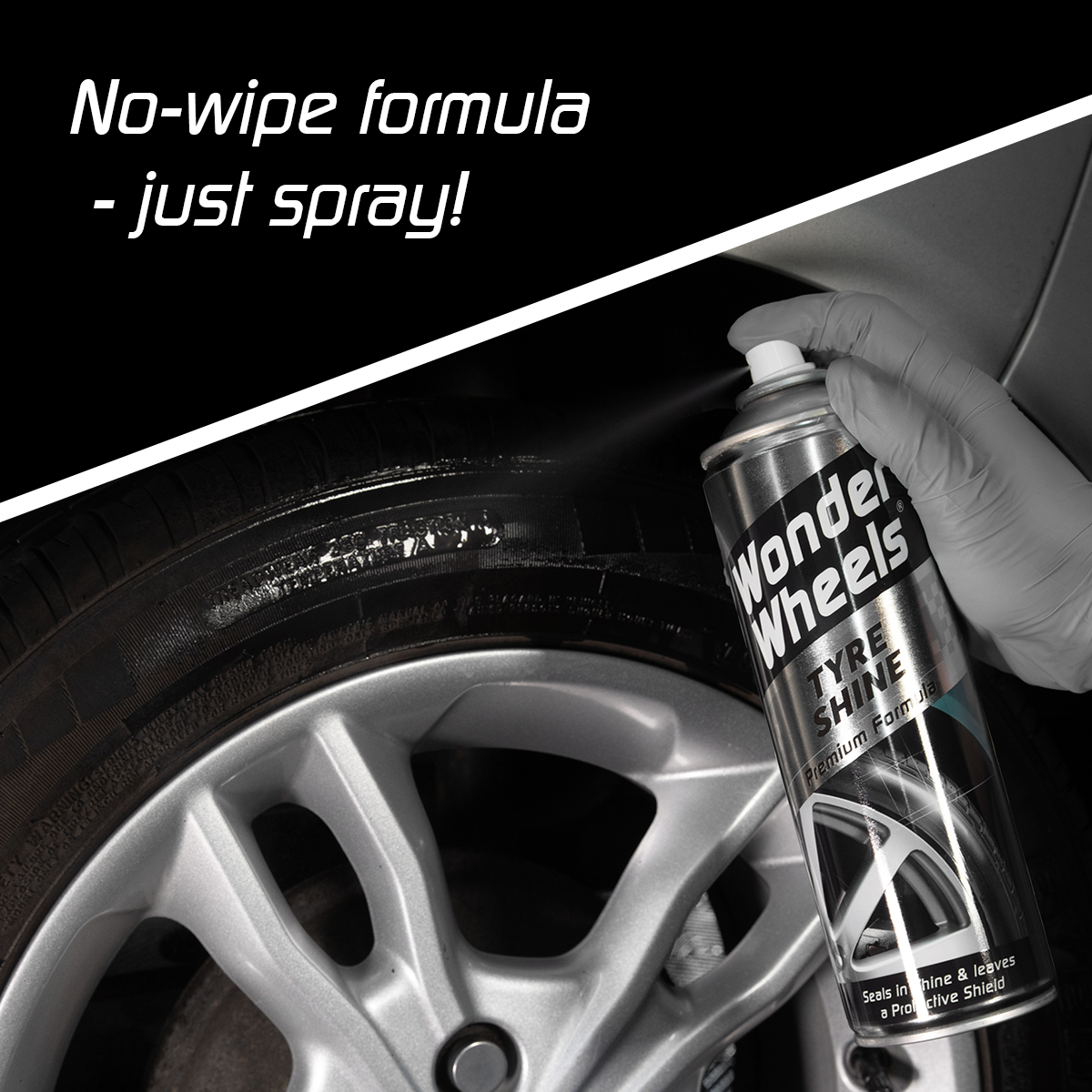 No wipe formula - just spray!